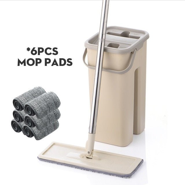 Hands-free Flat Squeeze Mop and Bucket Wringer image 10