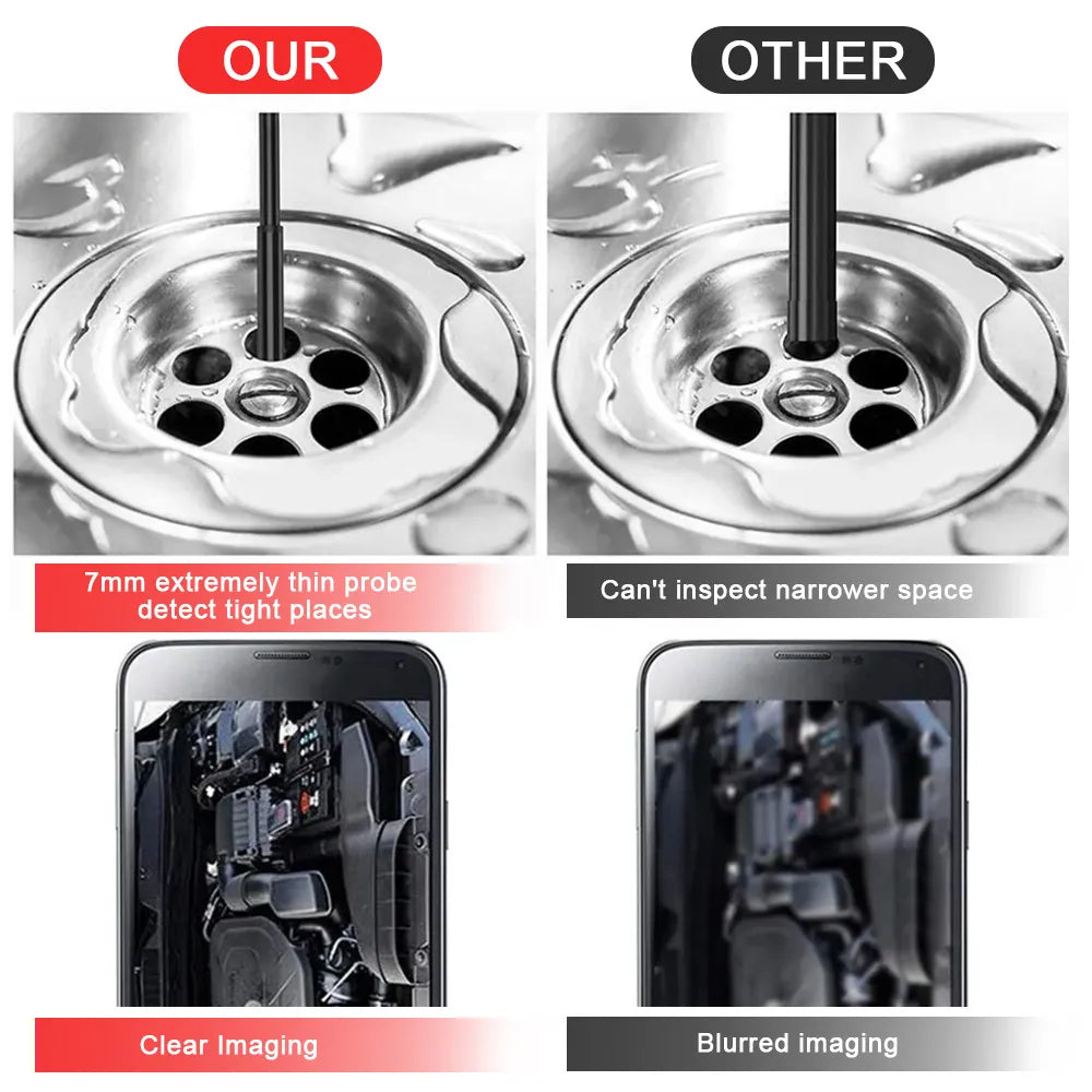 Endoscope USB Android Endoscope Camera Waterproof Inspection Borescope Flexible Camera 5.5mm 7mm for Android PC Notebook 6LED image 19