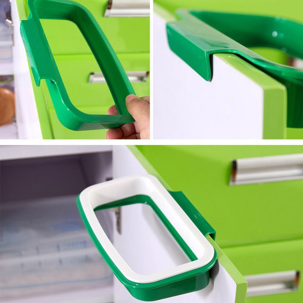 Portable Hanging Plastic Garbage Kitchen Trash Bag Rack image 5