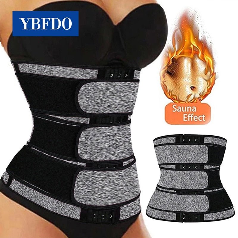 Neoprene Sauna Waist Trainer Corset Sweat Belts Body Shaper Slimming Corset Weight Loss Compression Trimmer Belt for Women image 1