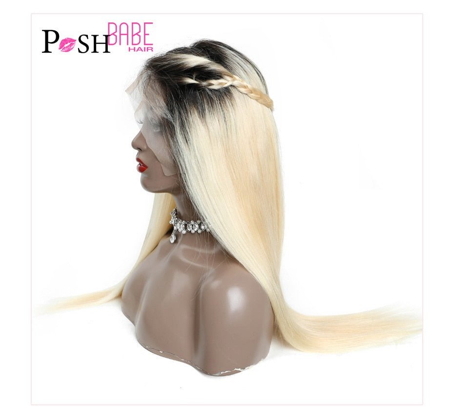 Honey Blonde Color Remy Brazilian Straight Lace Front Human Hair image 11