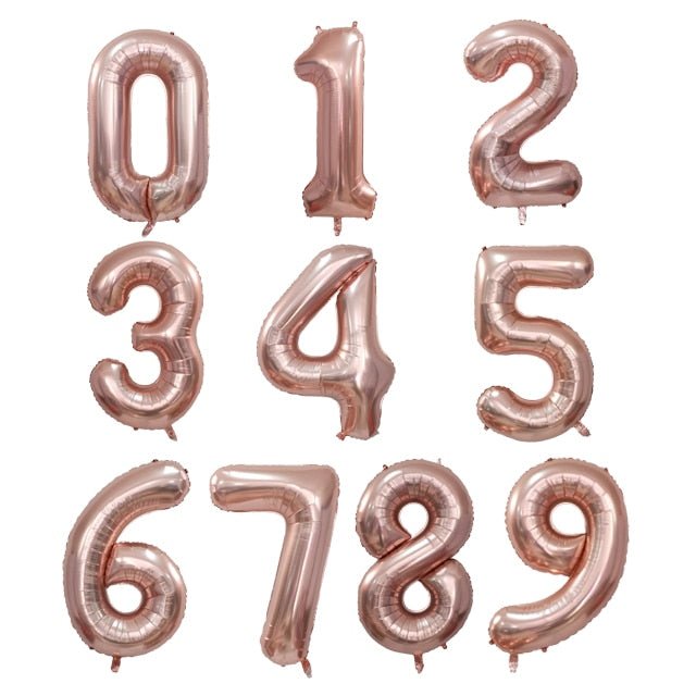 Big Foil Birthday Helium Number Party Decorations Kids Toy Figures Wedding Air Balloons image 26