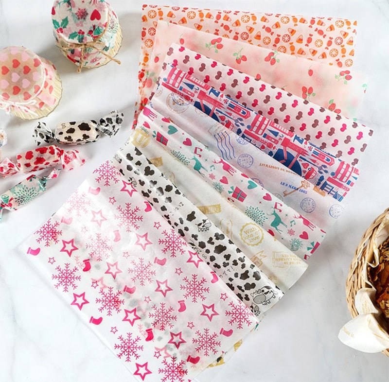 50Pcs/Lot Wax Paper Food Grade Grease Paper Food Wrappers |Wrapping Paper For Bread Sandwich Burger Fries | Oilpaper Baking Tools image 27