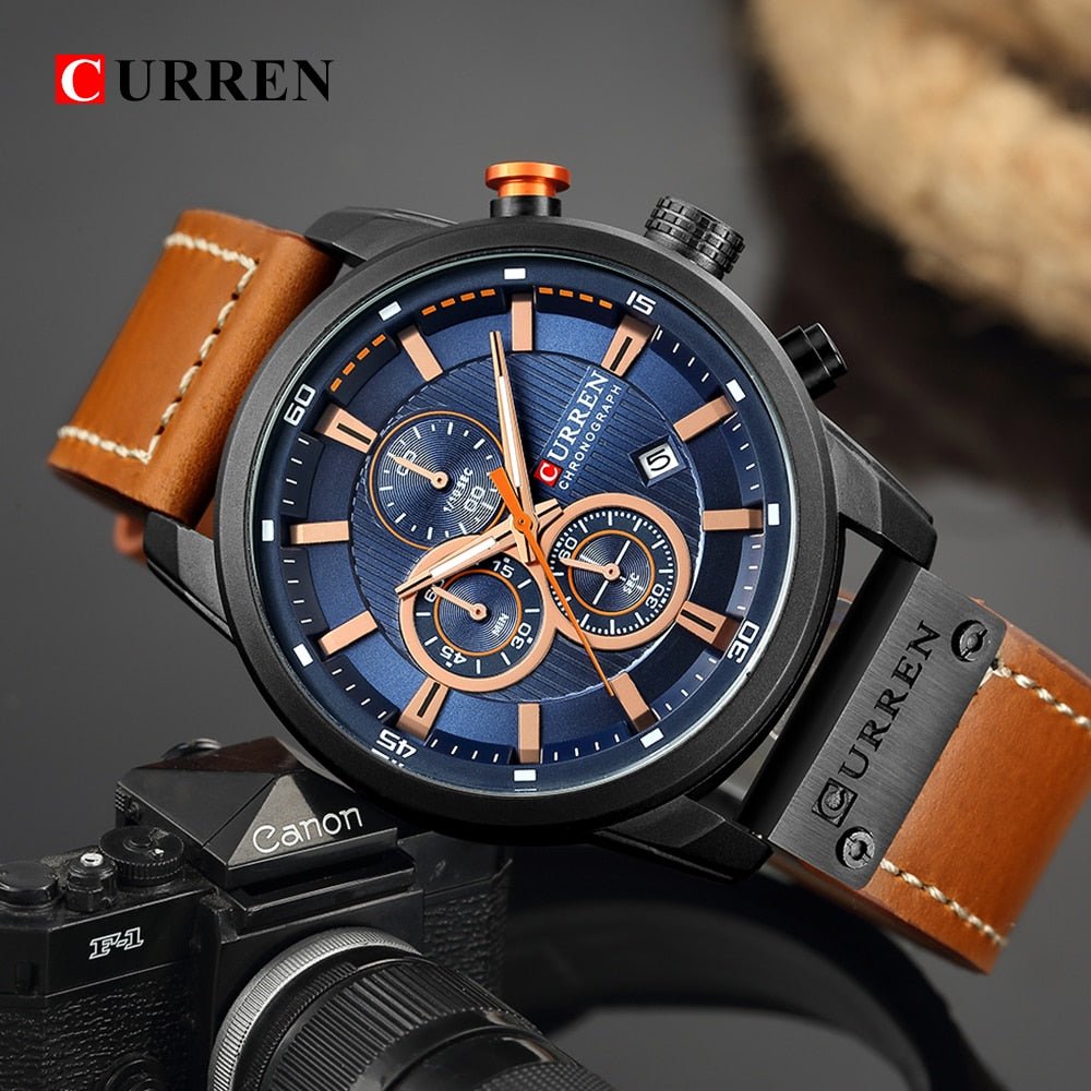 Top Brand Luxury Chronograph Quartz Watch image 10