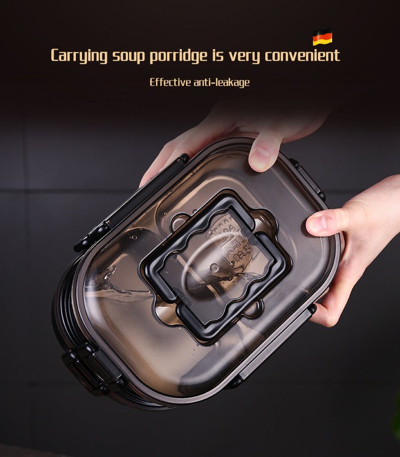 Lunch Box For Men Stainless Steel Bento Box Japanese Style Office Worker Portable Lunchbox Student Style Microwave Tableware image 8