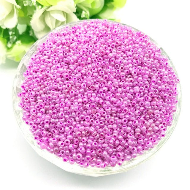 1000pc Czech Glass Seed Beads Accessories for Bracelet and Necklace Jewelry Making - 50 image