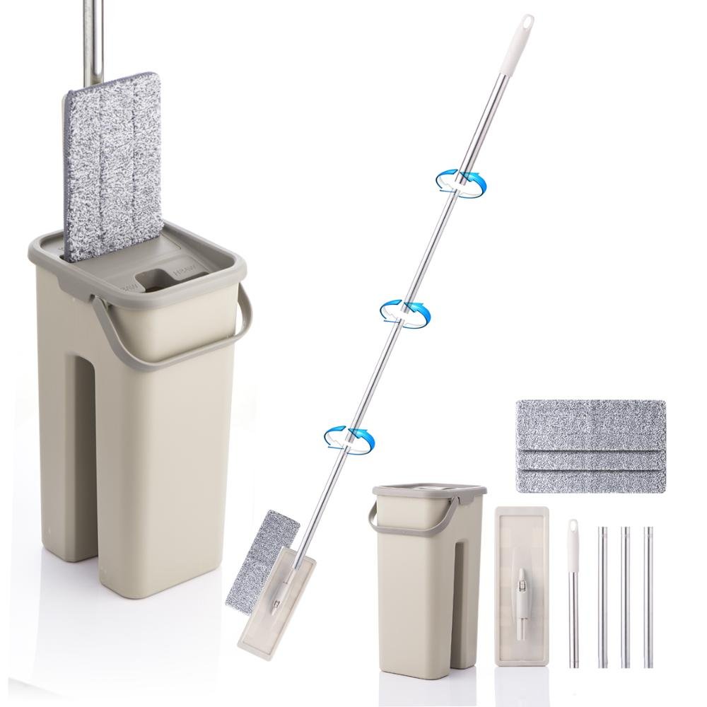 Hands-free Flat Squeeze Mop and Bucket Wringer image 22