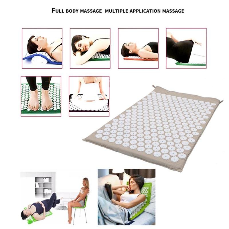 Acupressure Massage Yoga Mat with Pillow – Relaxation, Pain Relief, and Stress Reduction Set image 35