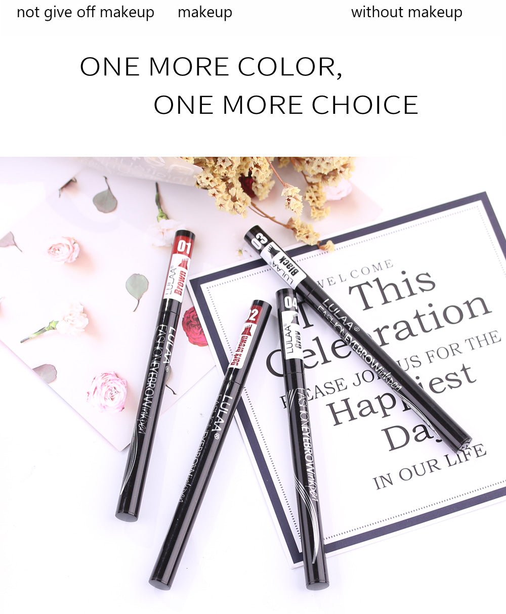 5-Color Four-Pronged Eyebrow Pencil Eyebrow Brush Split Liquid Waterproof Long-Lasting Eyebrows Enhancer Pencil Eyebrow Shadow image 47