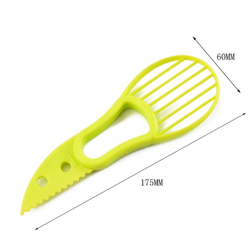 3 In 1 Avocado Slicer Shea Corer Butter Fruit Peeler Cutter Pulp Separator Plastic Knife Kitchen Vegetable Tools Kitchen Gadgets image 1