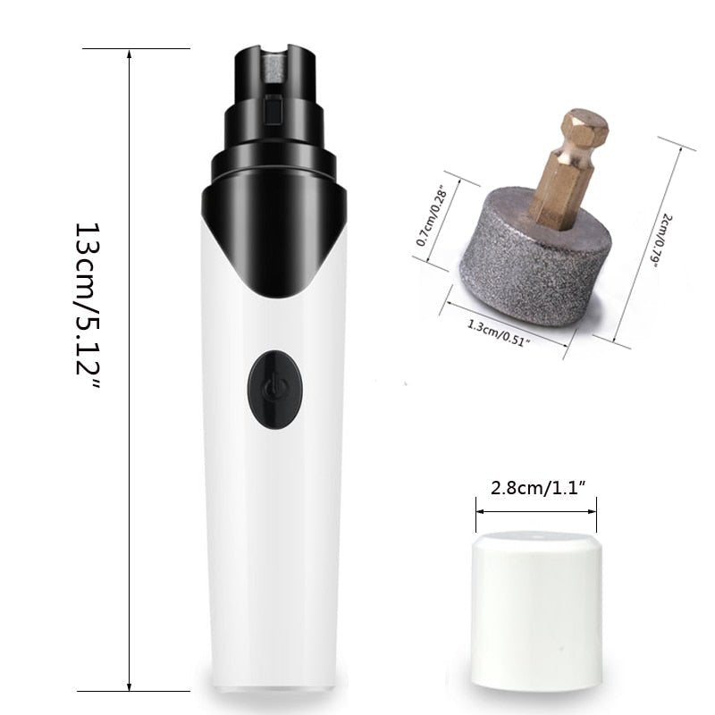 Rechargeable Dog and Cat Nail Care Grooming | USB Electric Pet Dog Nail Trimmer image 9