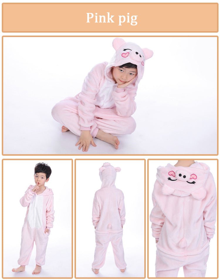 Winter Unicorn Onesies Pajamas | Kids Flannel Warm Jumpsuit SleepWear image 15