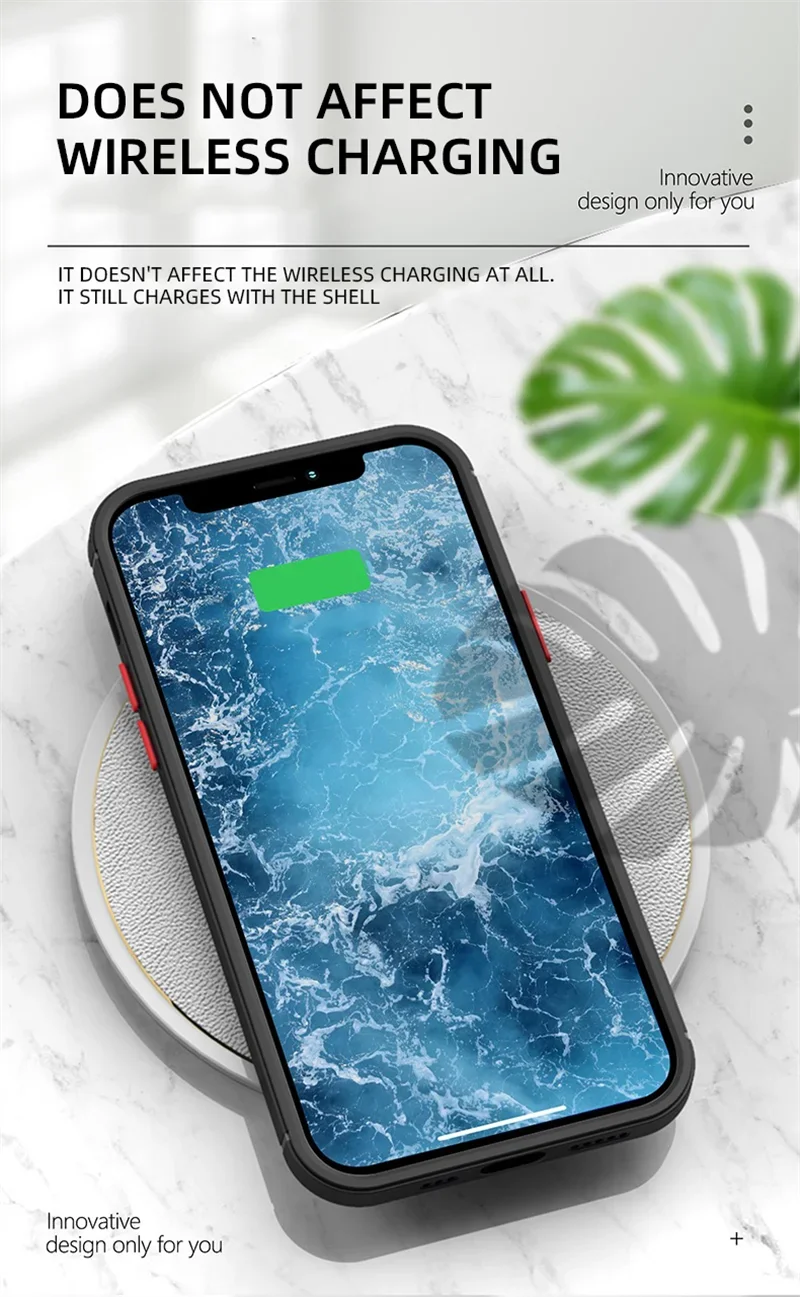 Shockproof Thin Matte Case For iPhone 15 14 13 12 11 Pro Max XR XS X 8 Plus Mini Silicone Bumper Clear Hard PC Protective Cover image 21