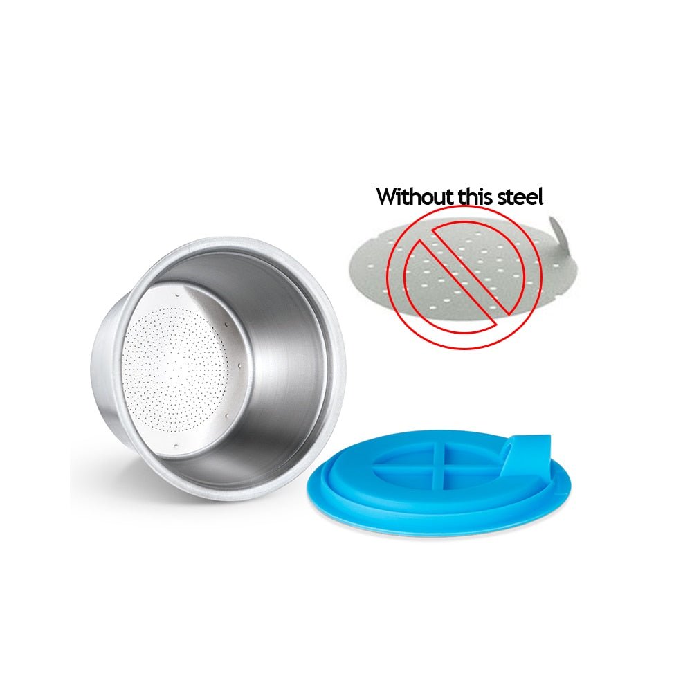 icafilas Reusable Dolce Gusto Capsule Silicone Cover Dolci Gusto Coffee Machine Refillable STAINLESS STEEL Plastic Coffee Pod image 1