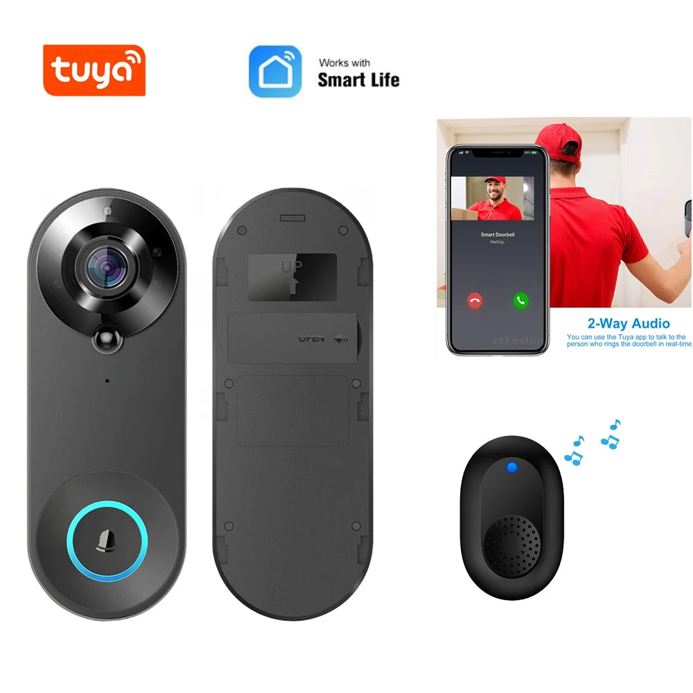 1080P Wireless Video Doorbell Camera ‚Äì WiFi Smart Doorbell with Motion Detection, Night Vision & Tuya Smart Home Integration image 15