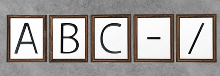 125mm Big Modern Floating House Number and Letters image 18