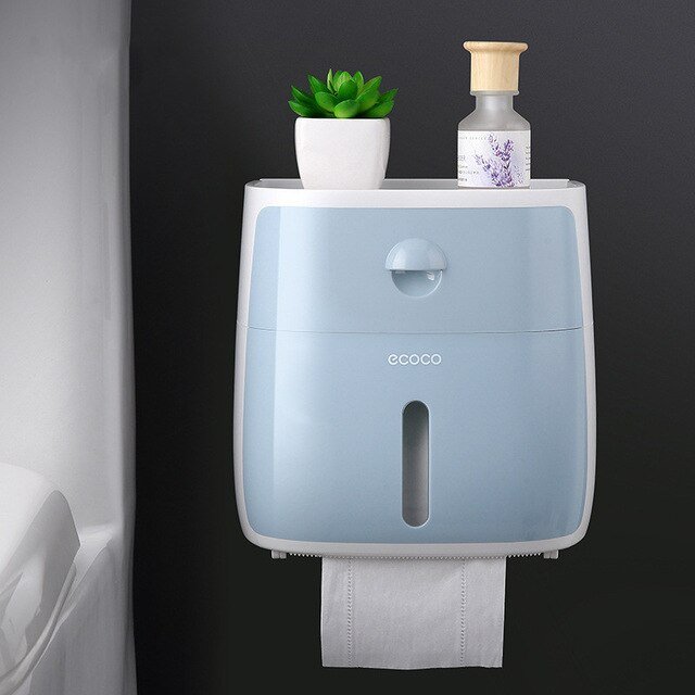Waterproof Wall Mountable Toilet Tissue Paper Holder image 3