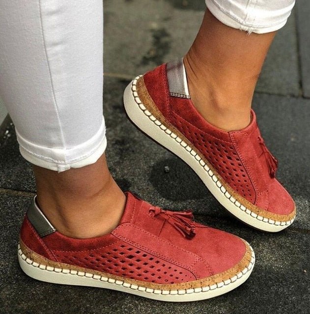 Hand-stitched Breathable Hollow-Out Women's Sneaker image 12