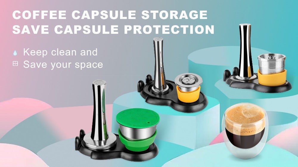 STAINLESS STEEL Metal Reusable Dolce Gusto Capsule Compatible with Nescafe Coffee Machine Refillable Dolci Filter Dripper Tamper image 31