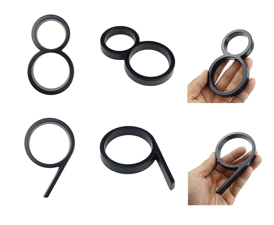 125mm Big Modern Floating House Number and Letters image 42