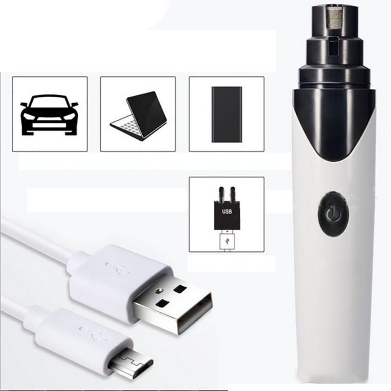 Rechargeable Dog and Cat Nail Care Grooming | USB Electric Pet Dog Nail Trimmer image 13
