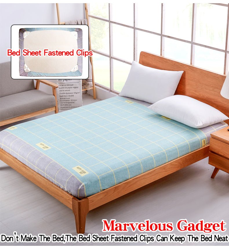 4Pcs/Set Bedsheet Clip and Fastener | Elastic Non-slip Clip and Blanket Gripper image 5