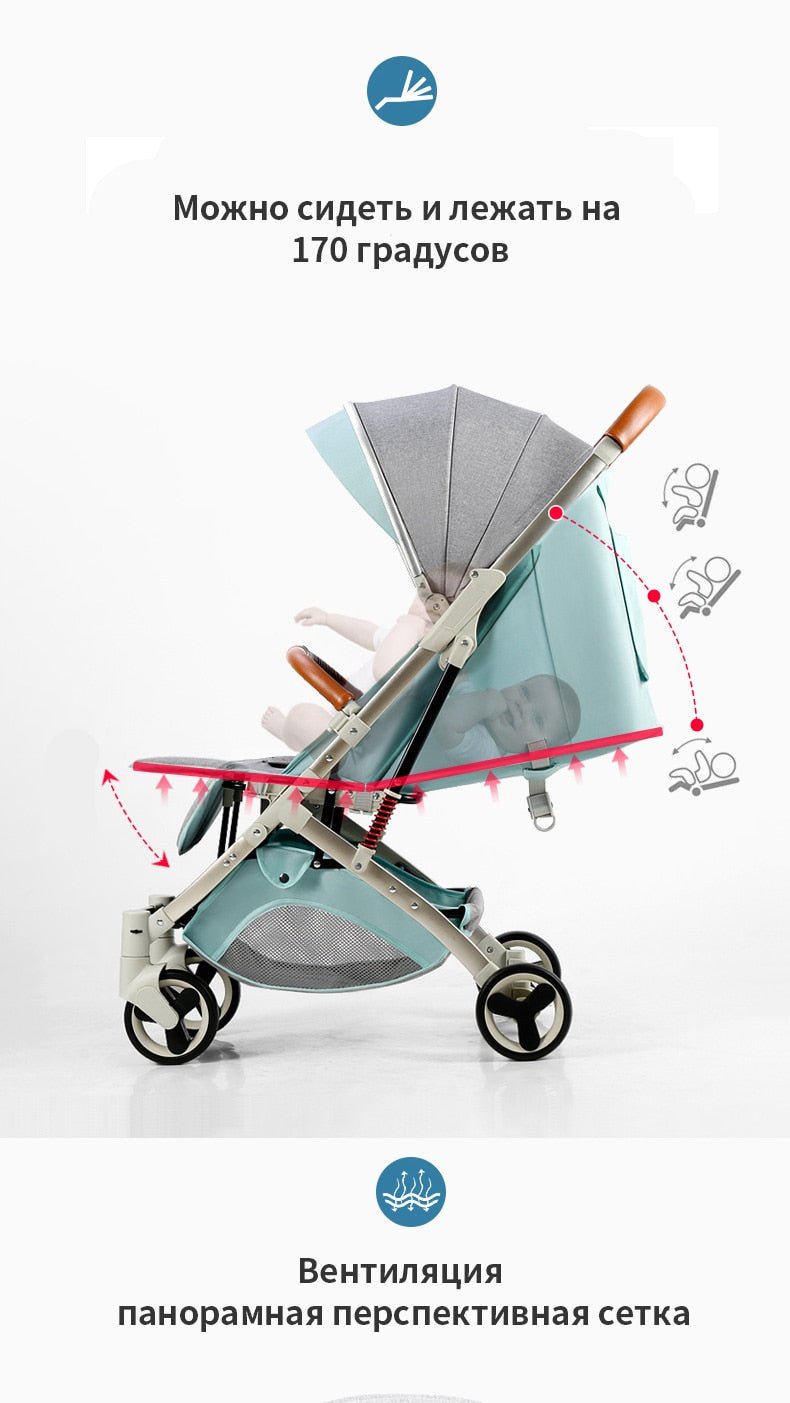 Babyfond 5.8 kg Portable Light Carriage Newborn Baby Stroller image 6