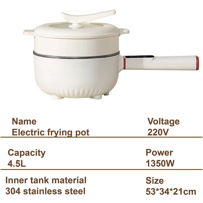 Smart Electric Multi-function Electric Pot Steamer Non-stick Fry Pan image 5