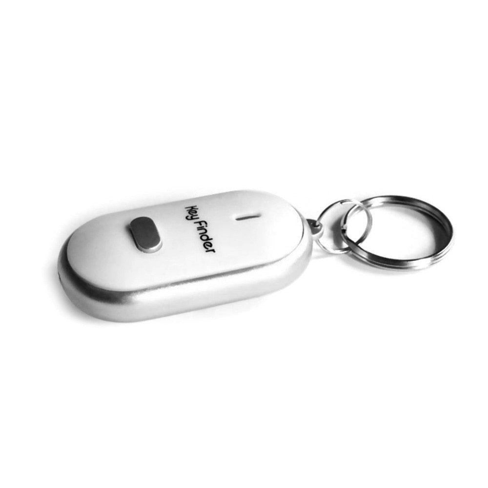 LED Whistle Key Finder Flashing Beeping Sound Control Alarm Anti-Lost Key Locator Finder Tracker with Key Ring image 9