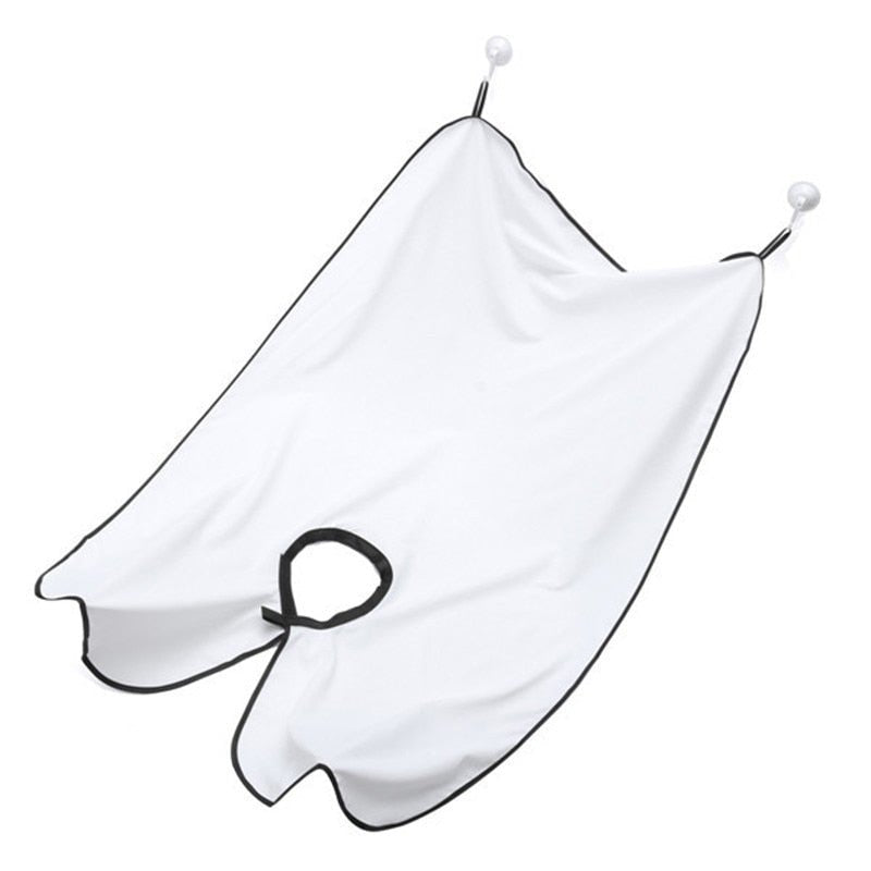 Pongee Beard Shave Apron Bib Trimmer and Razor Holder Rack image 13