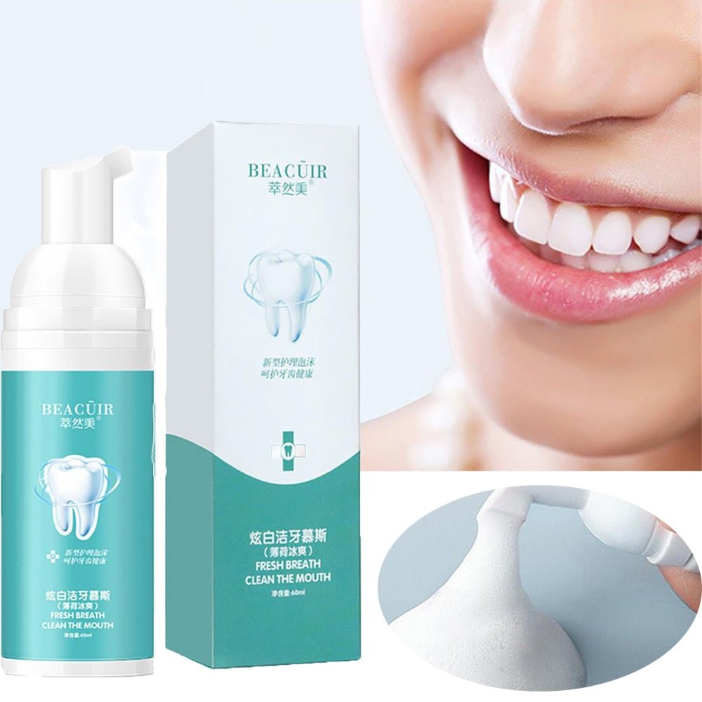 BEACUIR Tooth Whitening Cleaning Mousse – Fresh Breath & Bright Teeth Toothpaste image 0