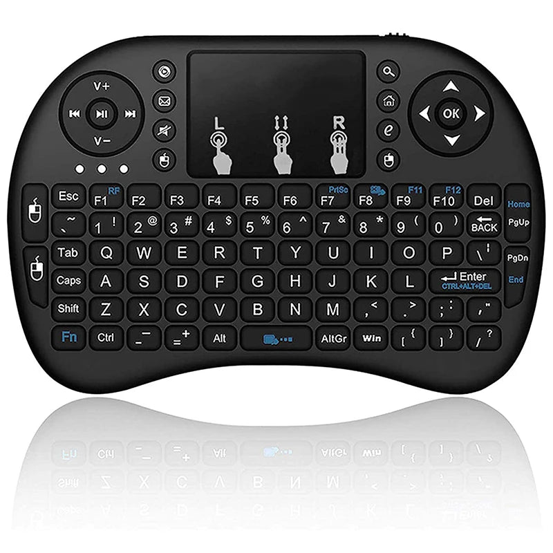 I8 Mini Wireless Keyboard 2.4G Air Mouse Remote Touchpad Use Dry Battery for Android TV Box PC Wireless Keyboard image 11