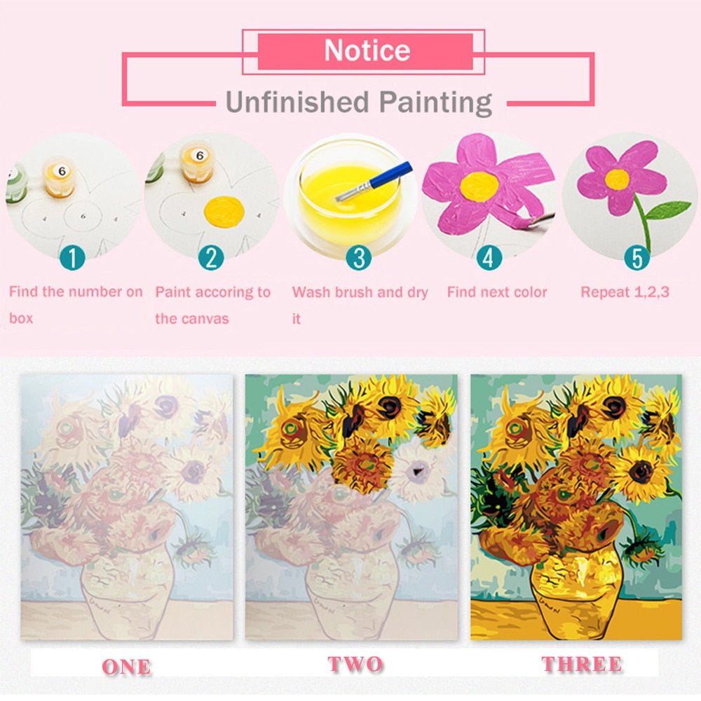 Oil Painting By Numbers Canvas Pictures Set Animals 50x40cm image 10