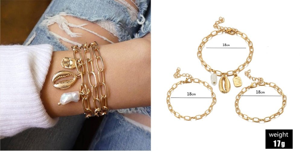 Turtle Heart Pearl Wave LOVE Crystal Marble Charm Bracelets for Women image 20