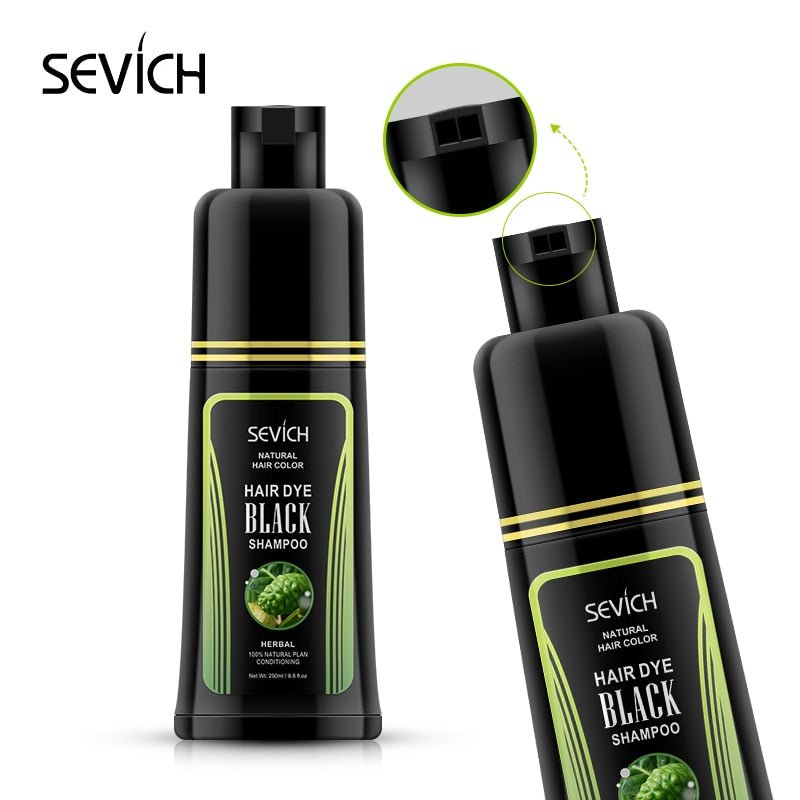 Sevich 250ml Natural Plant Essence Hair dye Shampoo image 4