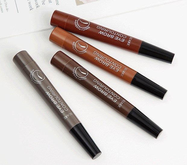 5 Colors Waterproof Eyebrow Tattoo Pencil Cosmetic | Long Lasting Natural Dark Brown Liquid Eye Brow Pencil image 25
