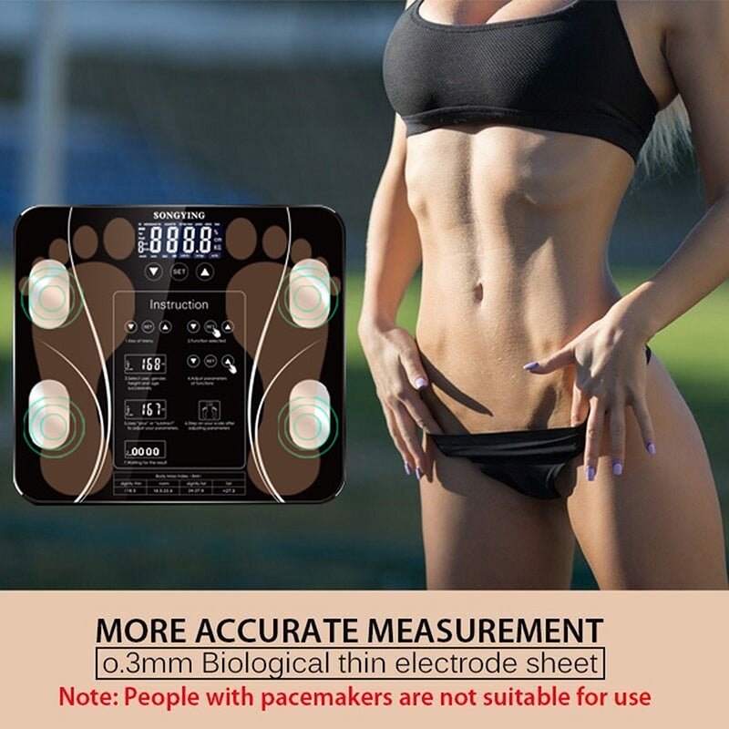 Digital Bathroom Body Fat BMI Weight Scale Bluetooth APP Android or IOS image 5