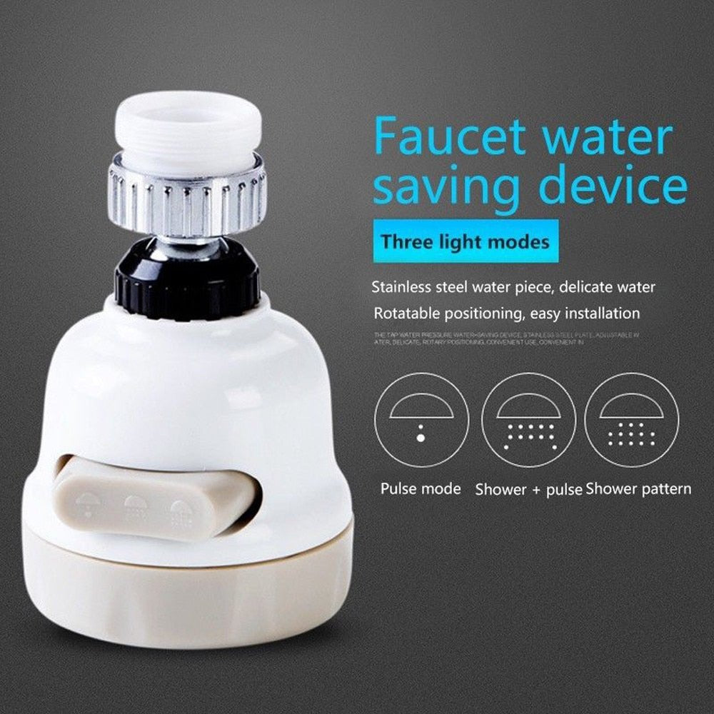 Rotatable Anti-splash Tap Booster Faucet Sprayer Shower Head image 14