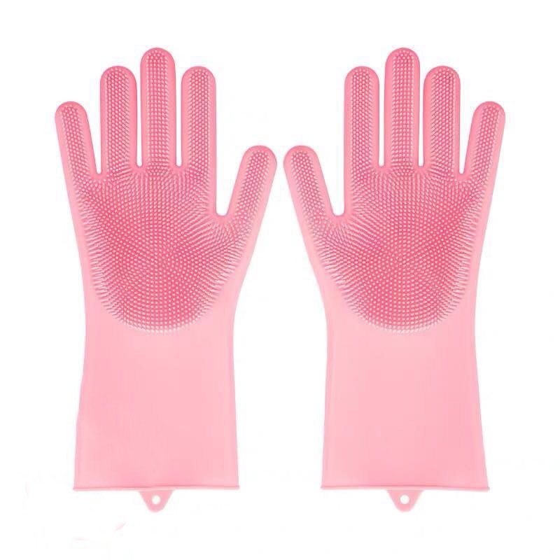 2PCS Multifunction Silicone Dishwashing Cleaning Gloves image 8