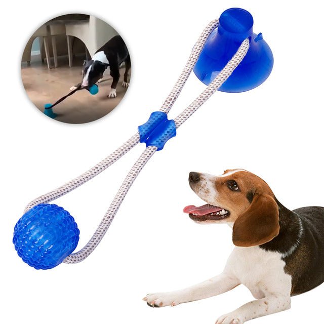 Multifunction Pet Molar Bite Toys | Multifunction Dog Molar Bite Toys - Dark Blue image