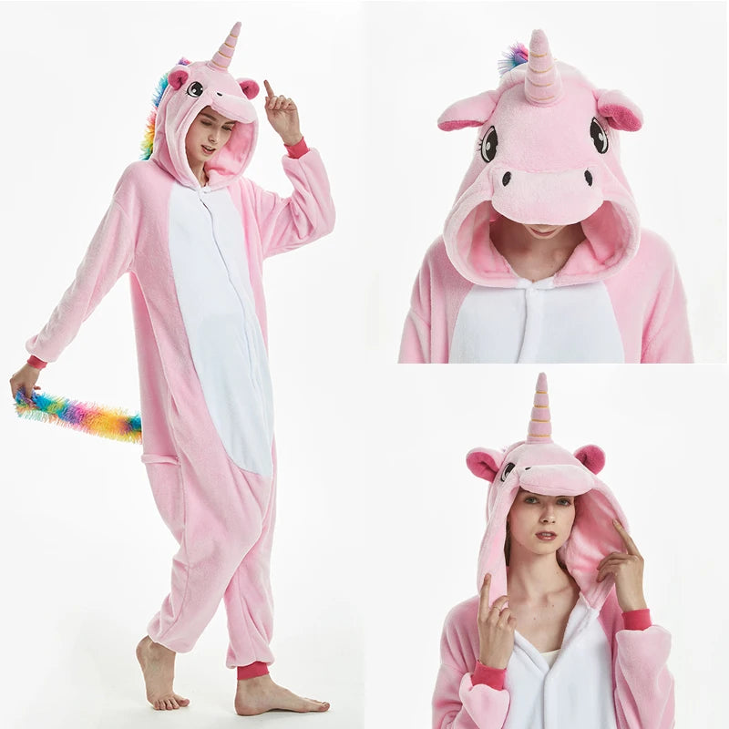 Kigurumi Unicorn Pajamas ‚Äì Kids‚Äô Animal Onesies for Boys & Girls, Warm Winter Homewear image 41