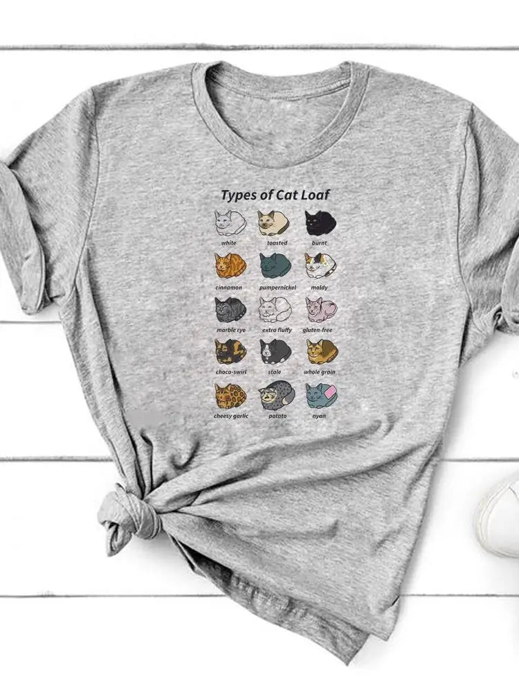Paw Cat Dog Love Heart Graphic T-Shirt | Women‚Äôs Summer Fashion Short Sleeve Tee image 48
