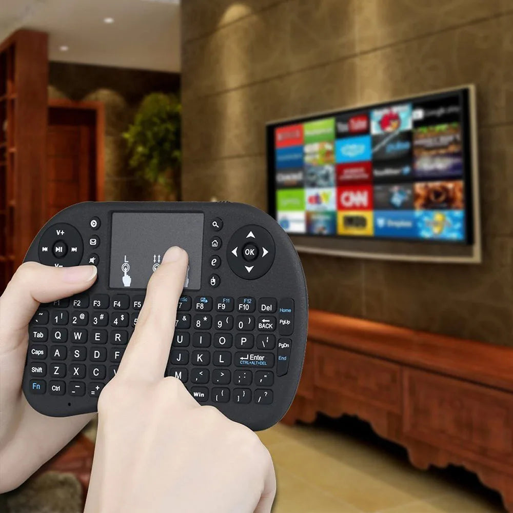 I8 Mini Wireless Keyboard 2.4G Air Mouse Remote Touchpad Use Dry Battery for Android TV Box PC Wireless Keyboard image 13