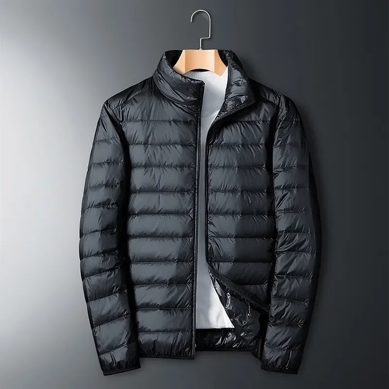 Ultra-Light Waterproof White Duck Down Jacket for Men | Casual & Portable Outdoor Winter Coat image 18