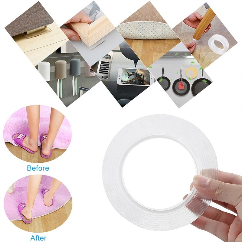 Magic Traceless Double-Sided Transparent Adhesive and removable Nano-Tape image 13