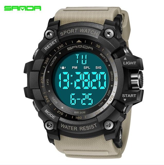 Men's Casual Luxury Brand Military Watch - Khaki image