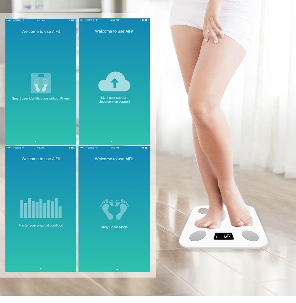 Smart Digital Bluetooth Body Weight Bathroom Floor Scale image 24