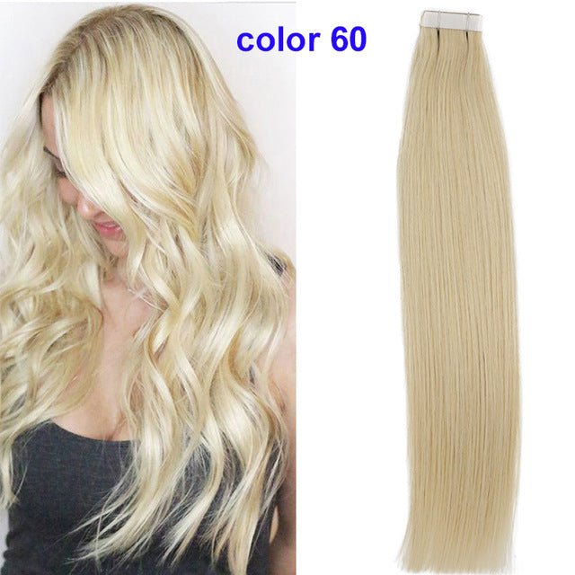 SINDRA 100% Seamless Tape-In Real Human Hair Extensions image 3