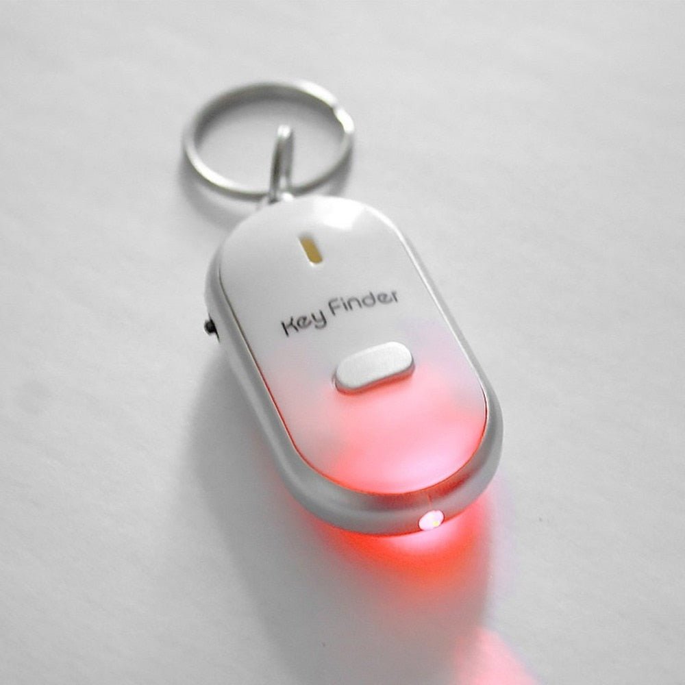 LED Whistle Key Finder Flashing Beeping Sound Control Alarm Anti-Lost Key Locator Finder Tracker with Key Ring image 2