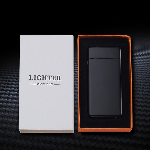New Double Plasma Windproof Electric Arc Cigarette Lighter image 5